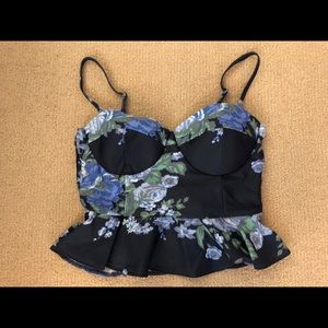 Albion fit Antigua cobalt peplum tankini M